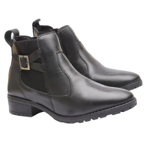 Bota cano baixo com fivela