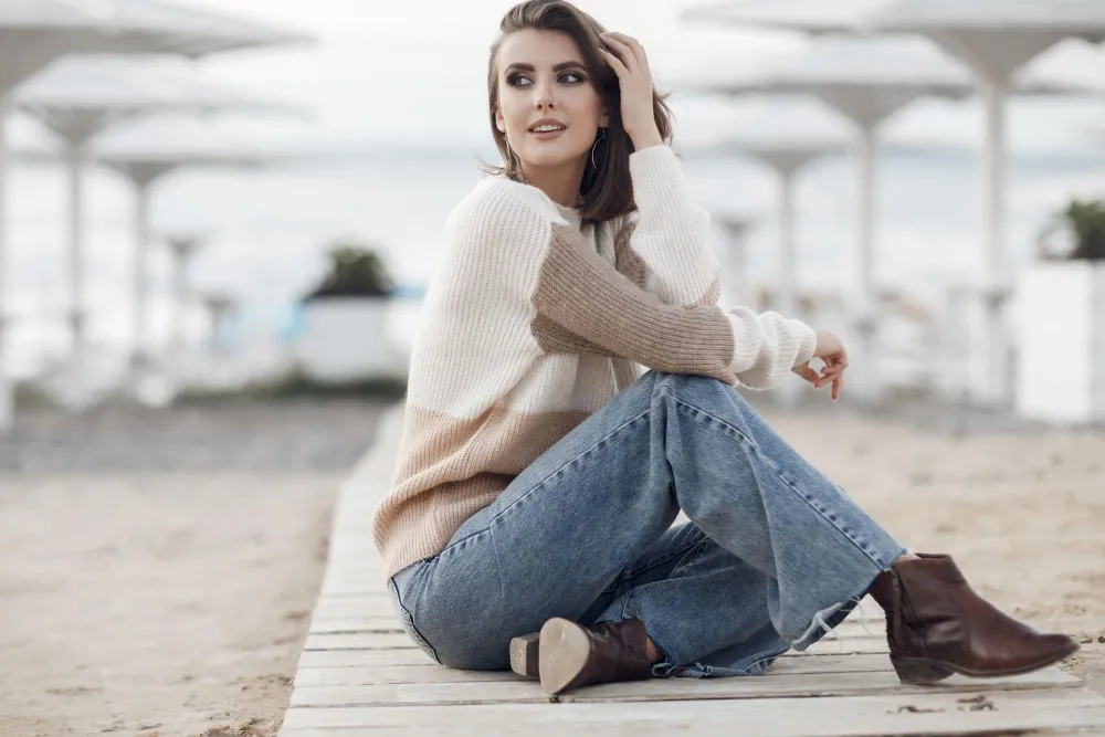 Banner combinação de jeans