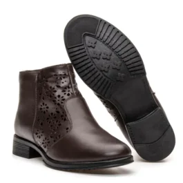 Bota Feminina em Couro