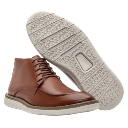 Bota social masculina em couro