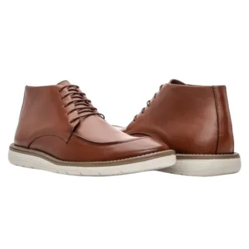 Bota social masculina em couro