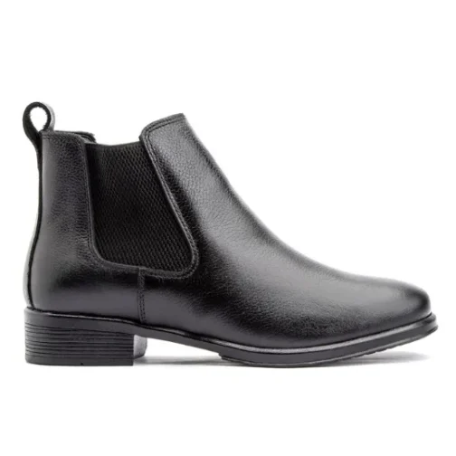 Bota feminina em Couro Chelsea