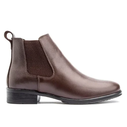 Bota feminina em Couro Chelsea