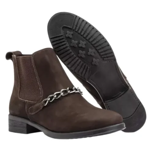 Bota feminina couro Nobuck ou couro Látego